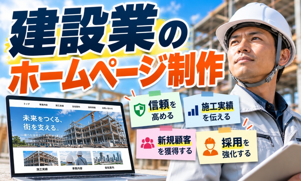 建設業のホームページ制作