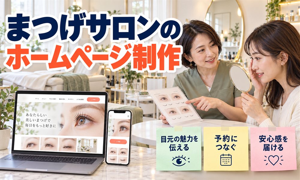 まつげサロンのホームページ制作