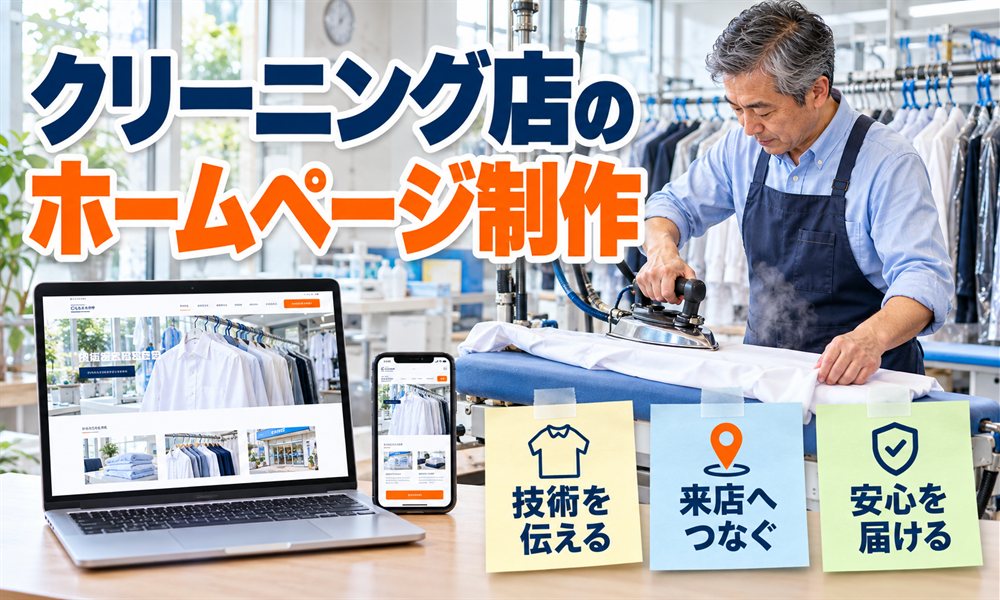 クリーニング店のホームページ制作