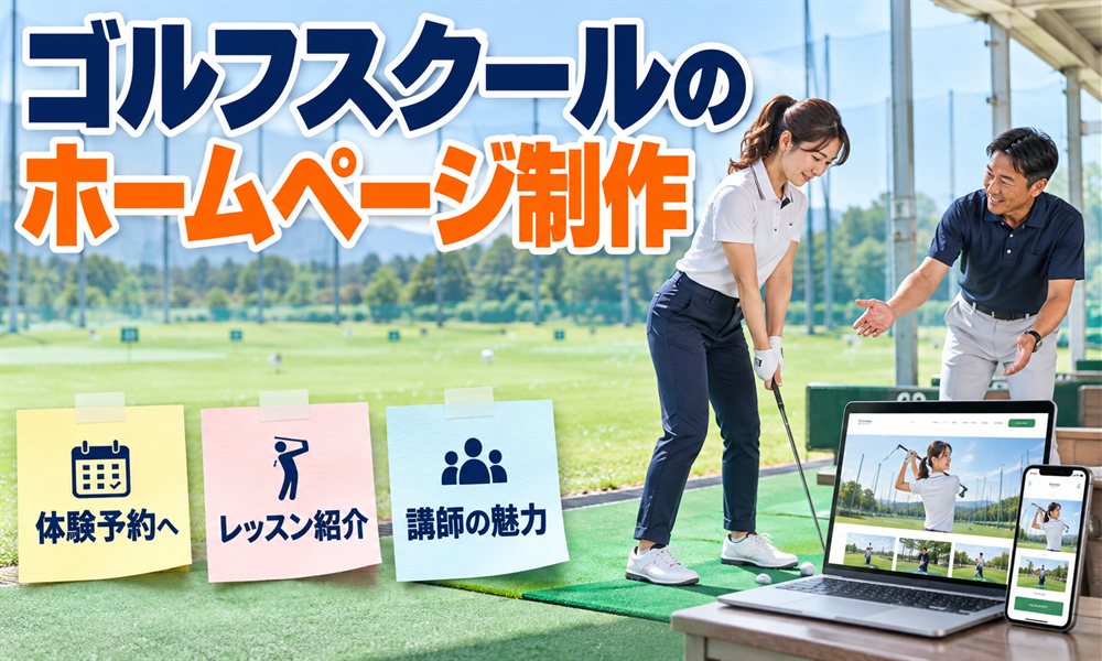 ゴルフスクールのホームページ制作