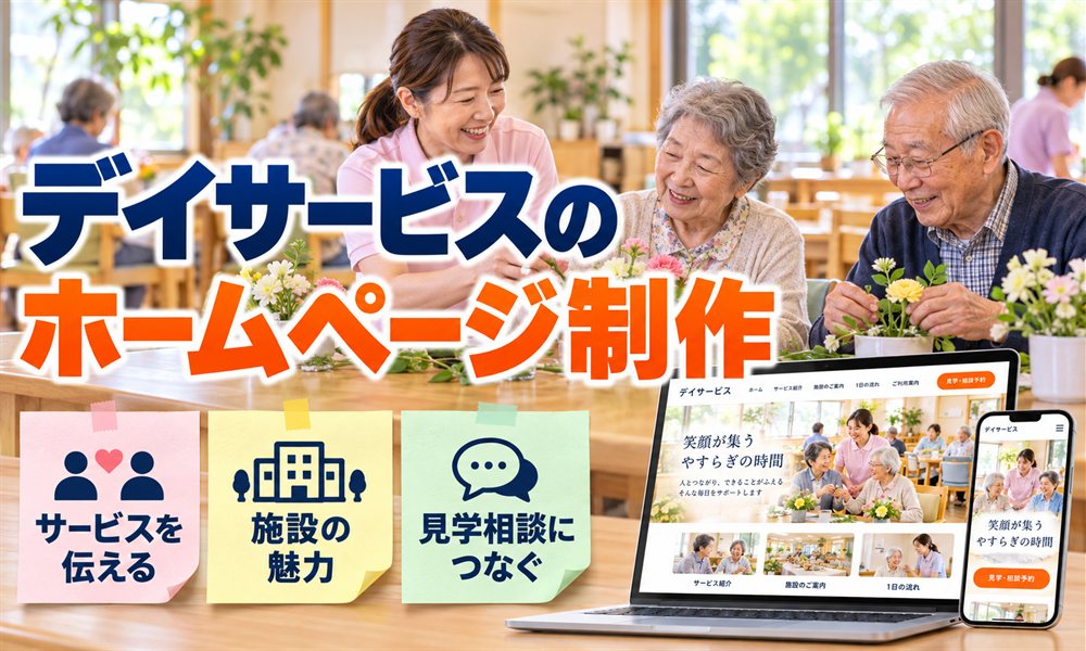 デイサービスのホームページ制作