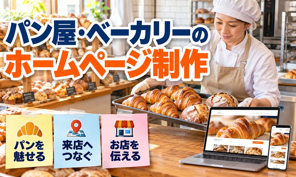 パン屋・ベーカリーのホームページ制作