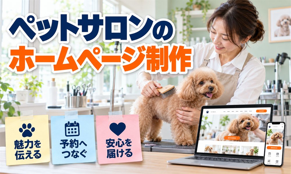 ペットサロンのホームページ制作