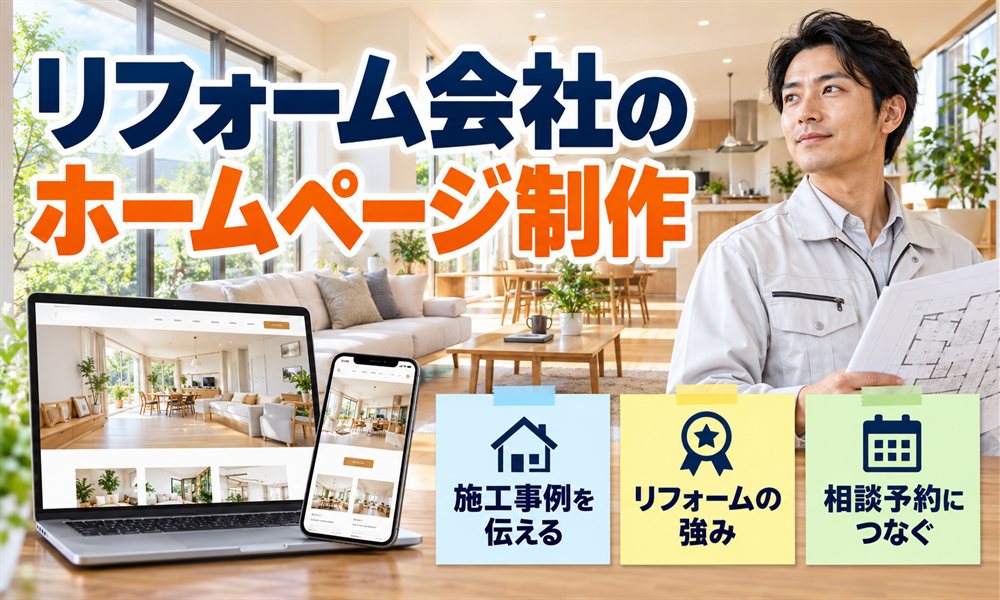 リフォーム会社・内装工事のホームページ制作