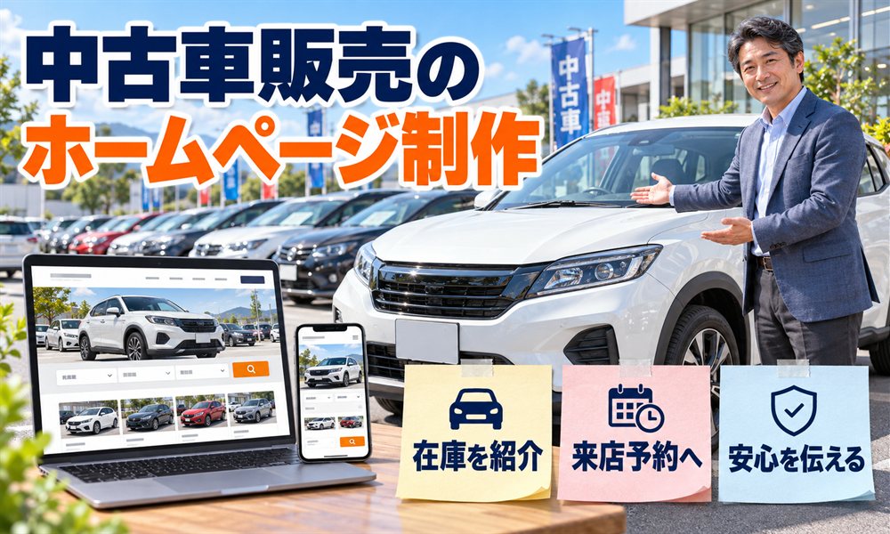 中古車販売のホームページ制作
