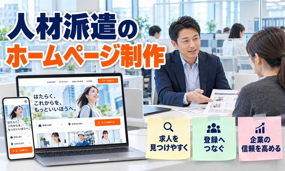 人材派遣のホームページ制作