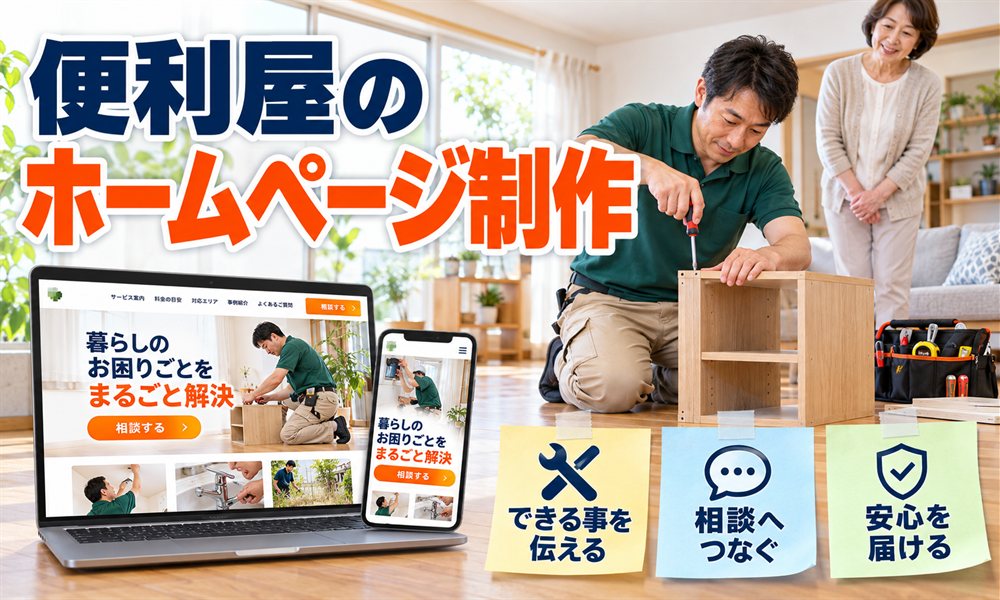 便利屋のホームページ制作