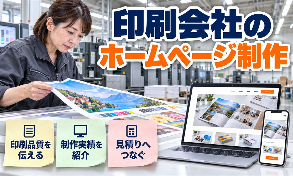印刷会社のホームページ制作