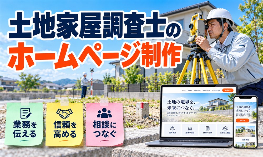 土地家屋調査士のホームページ制作