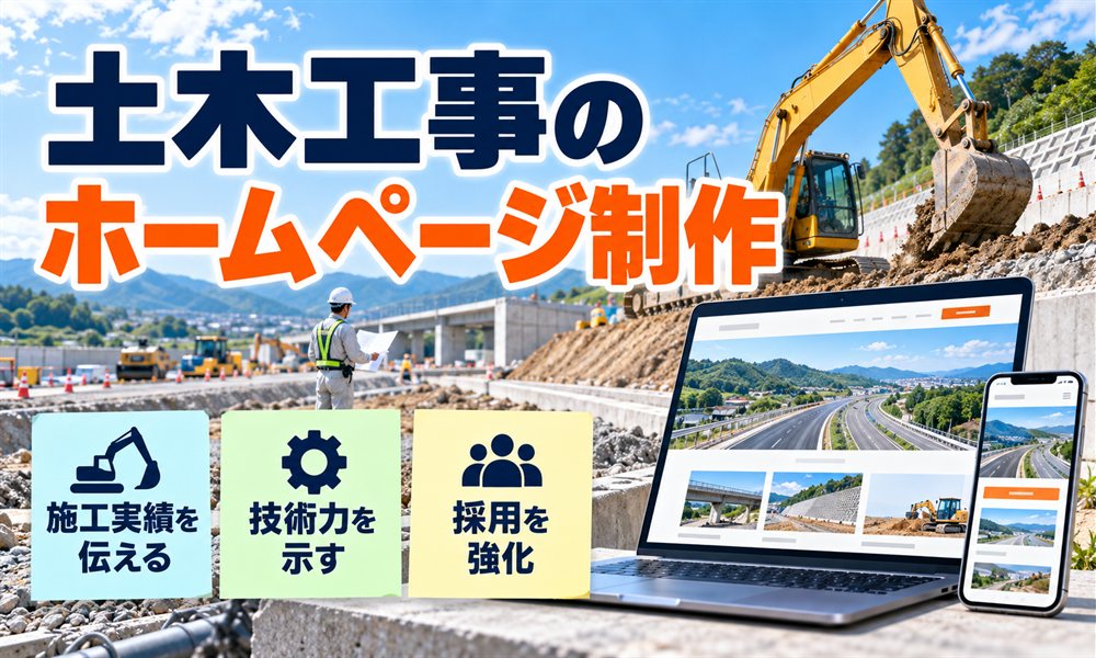 土木工事のホームページ制作