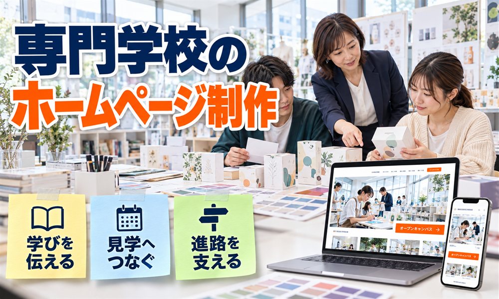 専門学校のホームページ制作