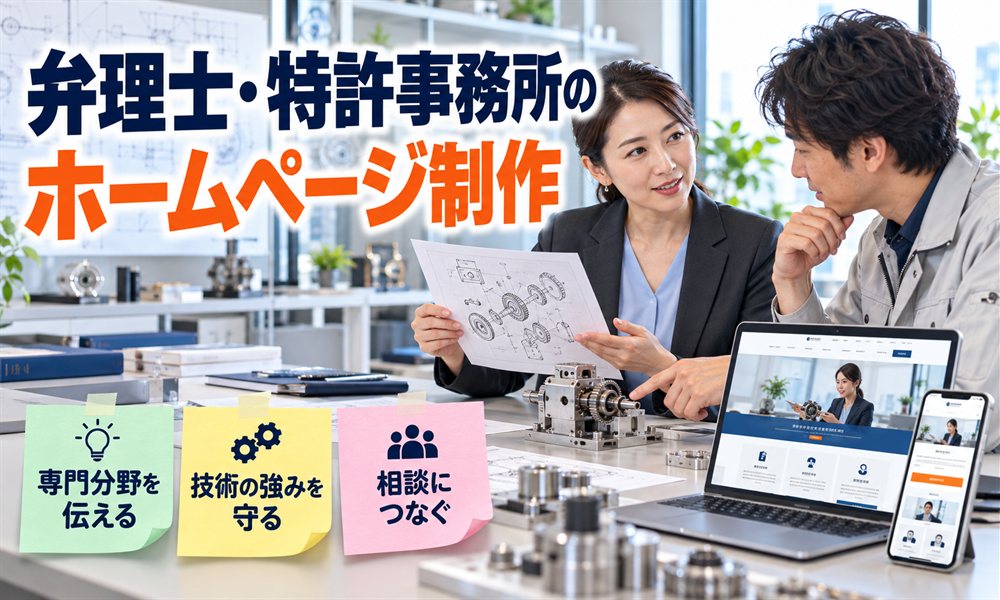 弁理士・特許事務所のホームページ制作