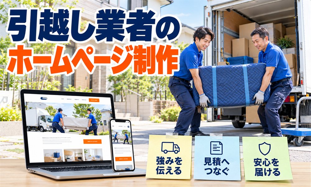 引越し業者のホームページ制作