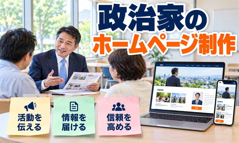政治家のホームページ制作