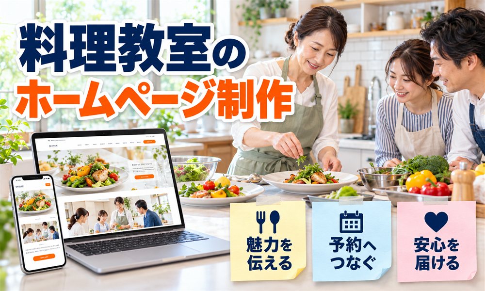 料理教室のホームページ制作