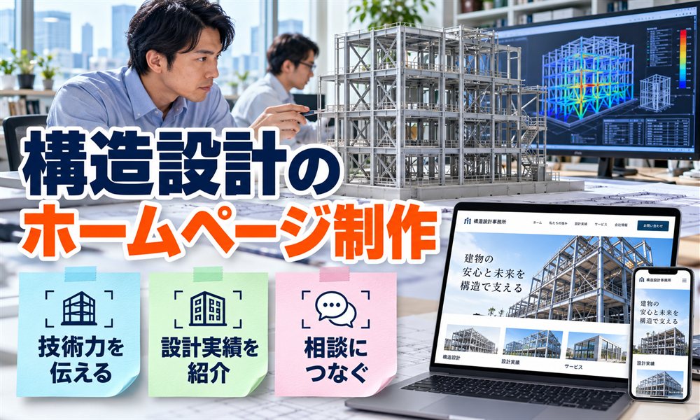 構造設計のホームページ制作