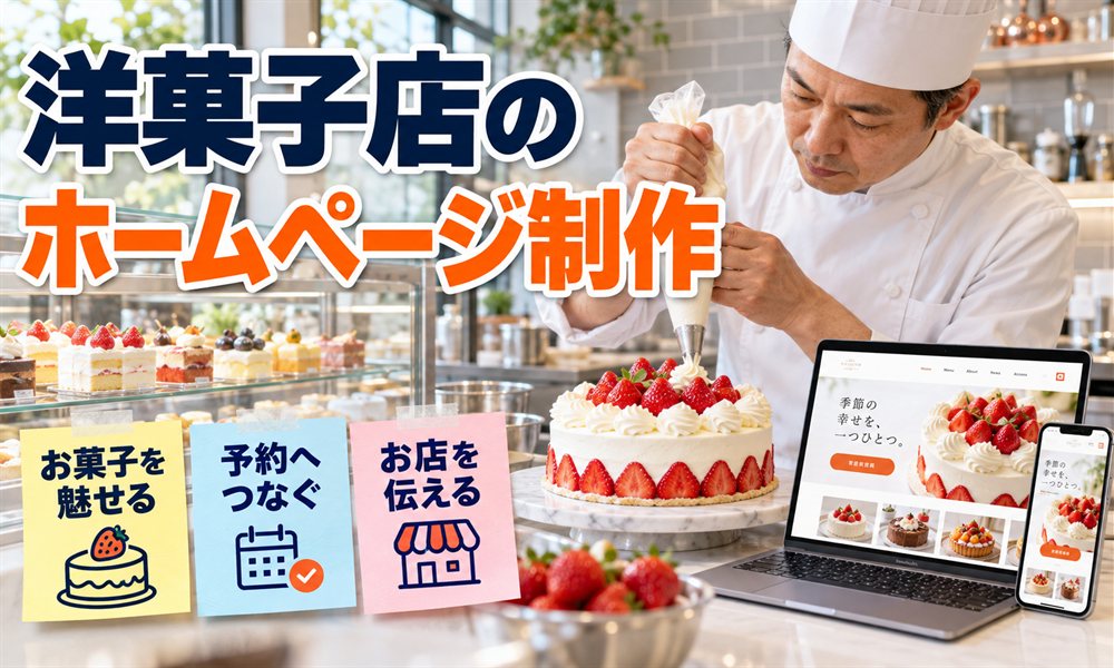 洋菓子店のホームページ制作