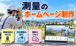 測量のホームページ制作
