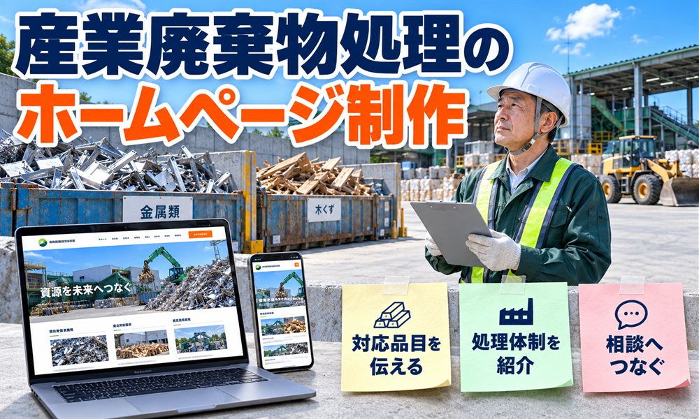 産業廃棄物処理のホームページ制作