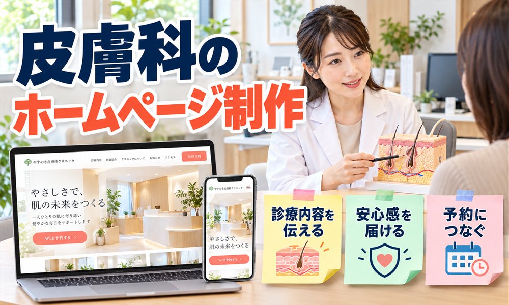 皮膚科のホームページ制作