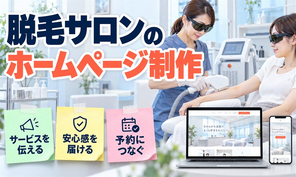 脱毛サロンのホームページ制作