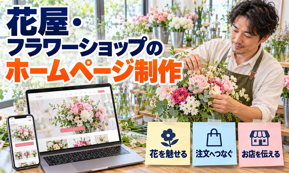 花屋・フラワーショップのホームページ制作