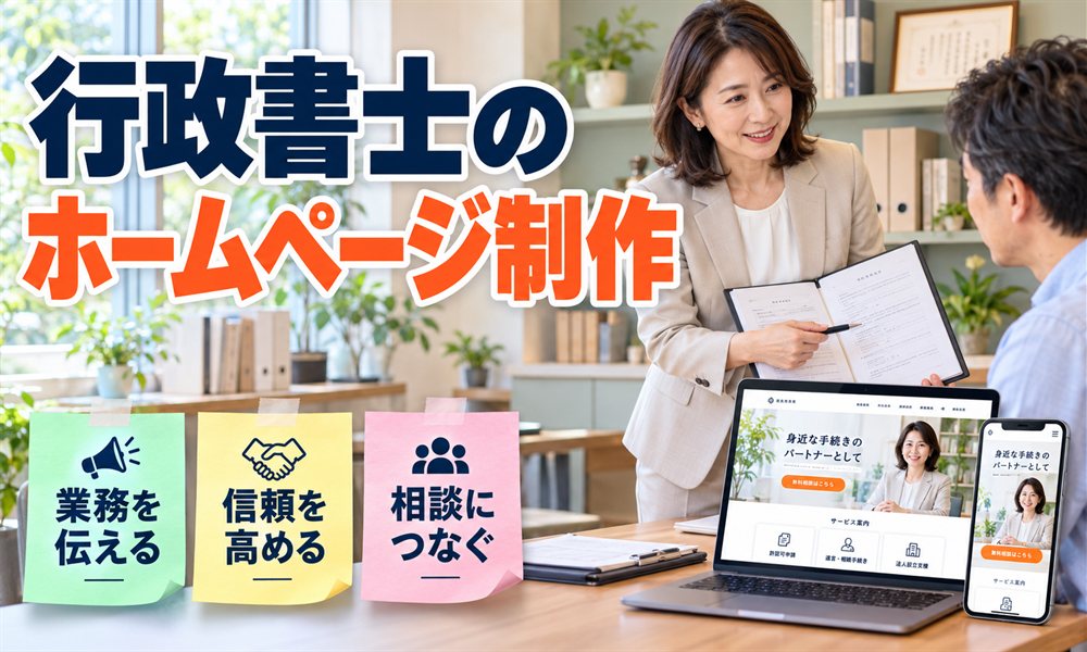 行政書士のホームページ制作