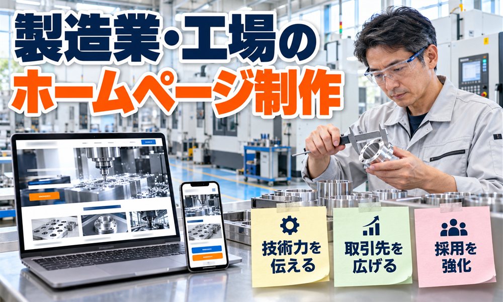 製造業・工場のホームページ制作