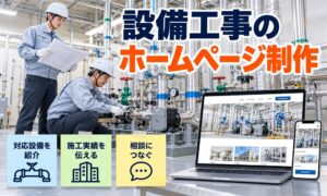 設備工事のホームページ制作