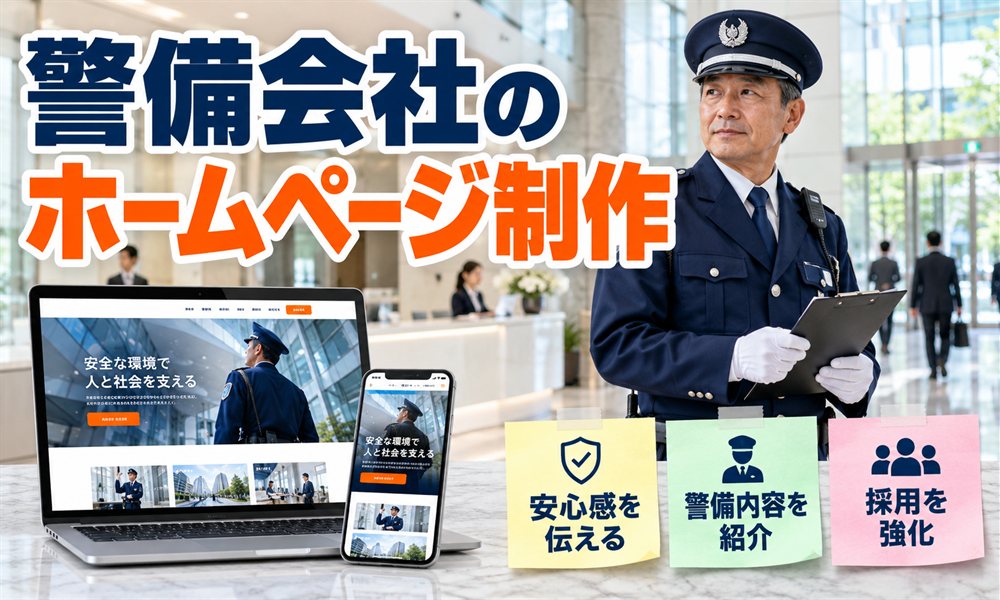 警備会社のホームページ制作