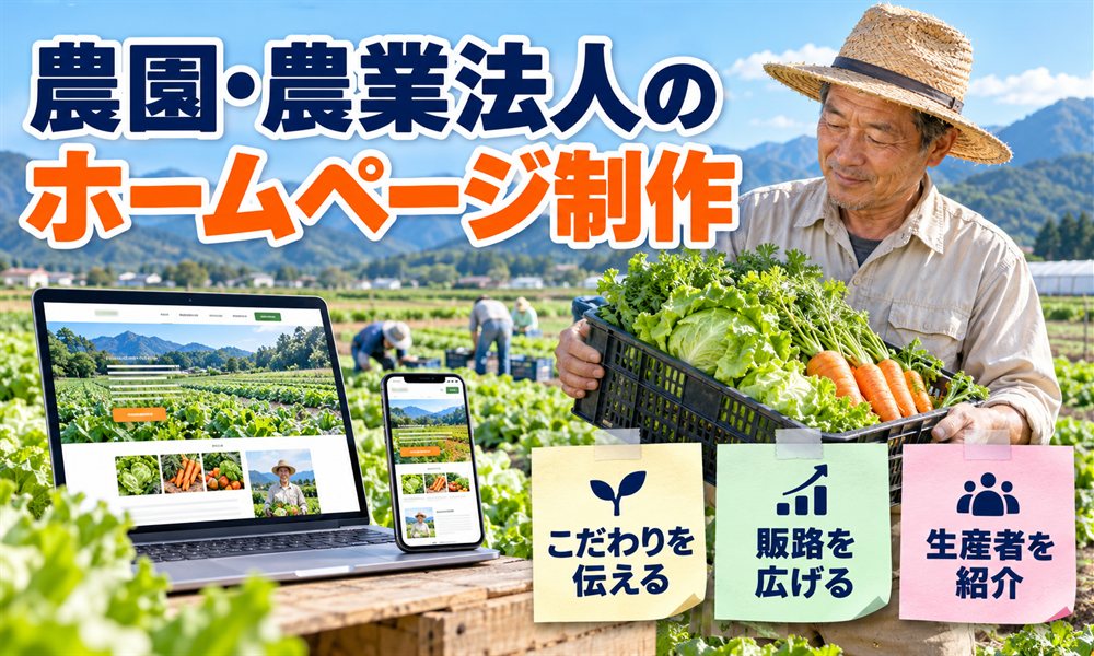 農園・農業法人のホームページ制作