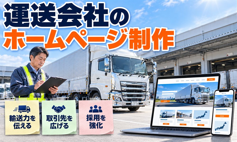 運送会社のホームページ制作