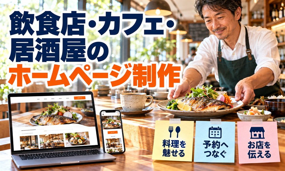 飲食店・カフェ・居酒屋のホームページ制作